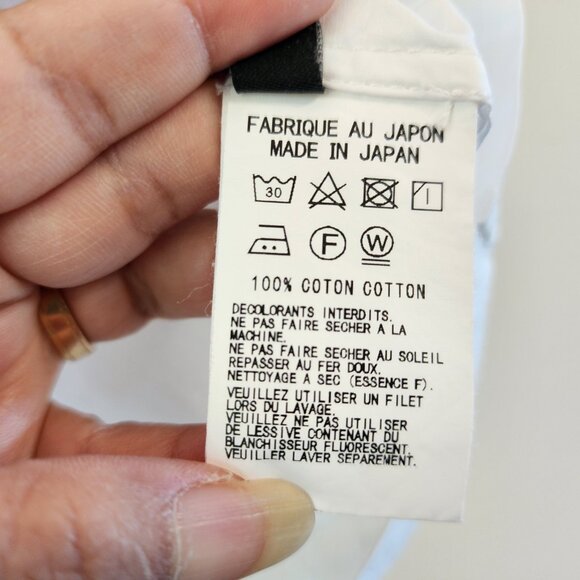 Yohji Yamamoto Takeshi Kosaka By Y's Pink Label White Shirt Removable Slv Sz 2 - Picture 15 of 16